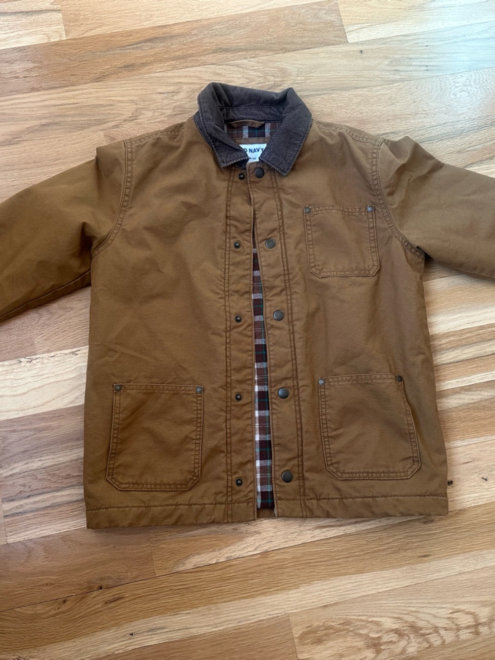 Old Navy Brown Field Jacket with Corduroy Collar